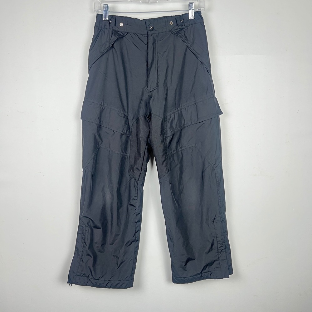 Youth Snow Pants 10/12 Cargo Insulated 2-in-1 Protection System Black Winter Ski